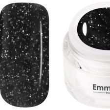 70252  Emmi-Nail Color Gel Black Glitter 5ml -F101-