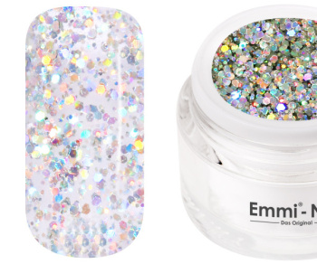 70267 Emmi Nail Glitter Gel Silver Rainbow 5ml -F270-