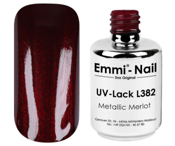 95386 Emmi Shellac UV/LED farba Metallic Merlot -L382-