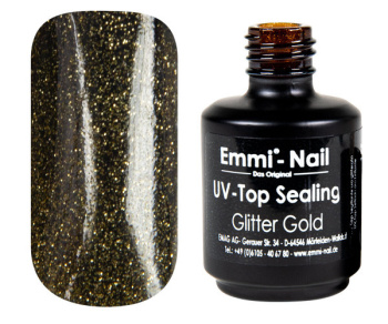 16561 Emmi Nail UV/LED Top Sealing Glitter *zlatý* 14ml