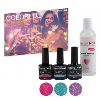 00226 Emmi-Nail Party Sada lakov na nechty "Colorful Sparkle"