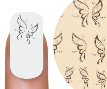 80314 Emmi-Nail Water Tattoo Black Butterfly