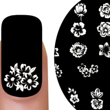 80436 Emmi-Nail 3D tetovanie kvet biely