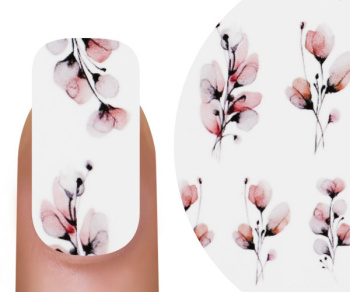 15804 Emmi Nail Water Tattoo Nude Flowers 2