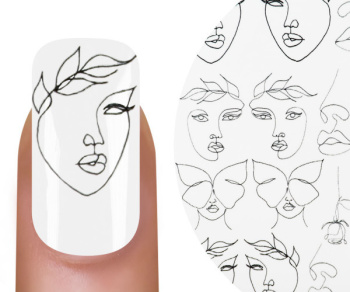 16332 Emmi Nail Water Tattoo Face Line 2