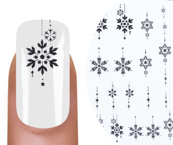 80239 Emmi Nail Water Tattoo Snehové vločky