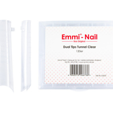16673 Emmi Nail Dual Tips Tunnel Clear 120s